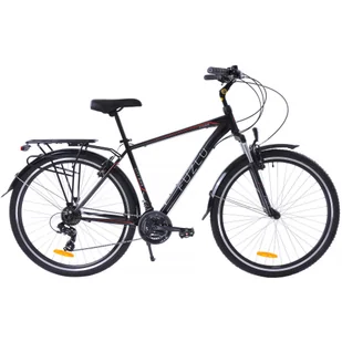 Rower trekkingowy 28 Fuzlu Core Men amor. (20") czarny/czerwony/biały połysk - Rowery - miniaturka - grafika 1