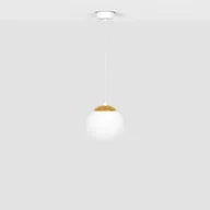 Lampy sufitowe - Lampa wisząca z kulistym kloszem o średnicy 16cm K-5311 z serii ELMO - miniaturka - grafika 1