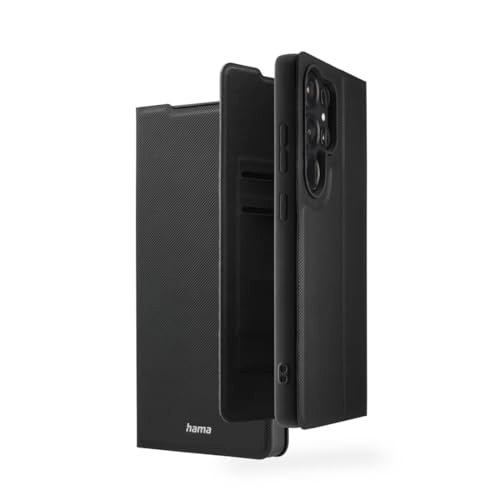 Hama Etui na telefon komórkowy Samsung Galaxy S25 Ultra (etui na telefon komórkowy, etui z przegródką na karty, funkcja stojaka, dodatkowa ochrona wyświetlacza i aparatu, magnes, etui z klapką,