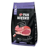 Sucha karma dla psów - Pan Mięsko Senior Cielęcina Z Jagnięciną 3 kg Rozmiar M - miniaturka - grafika 1