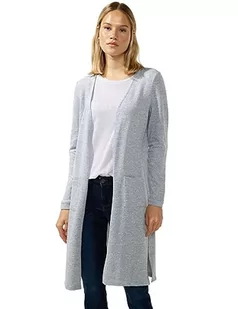 Street One Damski płaszcz z dzianiny, Satynowy niebieski melanż, 34 - Płaszcze damskie - miniaturka - grafika 1