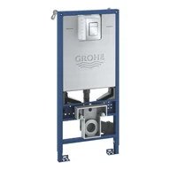 Stelaże i zestawy podtynkowe do WC - Grohe Rapid SLX - Moduł do WC wiszącego ze zbiornikiem i przyciskiem, chrom 39603000 - miniaturka - grafika 1