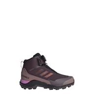 Buty trekkingowe damskie - Buty trekkingowe unisex adidas TERREX WINTER MID B bordowe IF7494-38 - miniaturka - grafika 1