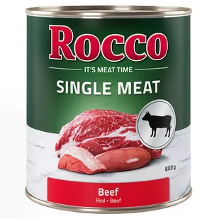 Korzystny pakiet Rocco Single Meat, 24 x 800 g - Wołowina - Mokra karma dla psów - miniaturka - grafika 1