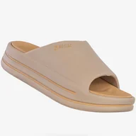 Klapki i japonki damskie - Klapki Damskie BIG STAR Sportowe Buty Na Platformie Beżowe SS274424 Beżowy 37 - miniaturka - grafika 1