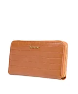 Portfele - Portfel Damski Duży Na Karty Skóra Ekologiczna PUCCINI Brązowy BLP830C 2 - miniaturka - grafika 1