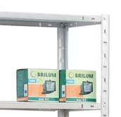 Szafy i regały magazynowe - Kovona Regały półkowe 2 szt., 75 kg, 2000x1000x500 mm, 6 półek, biały N92400.2.A5.0.B2B - miniaturka - grafika 1