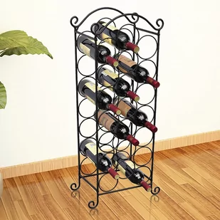 vidaXL vidaXL Stojak na wino, metalowy - Stojaki na wino - miniaturka - grafika 1