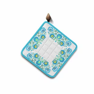 Domarex Domarex Podkładka kuchenna Folk, niebieska, 20 x 20 cm - Pozostałe akcesoria kuchenne - miniaturka - grafika 1