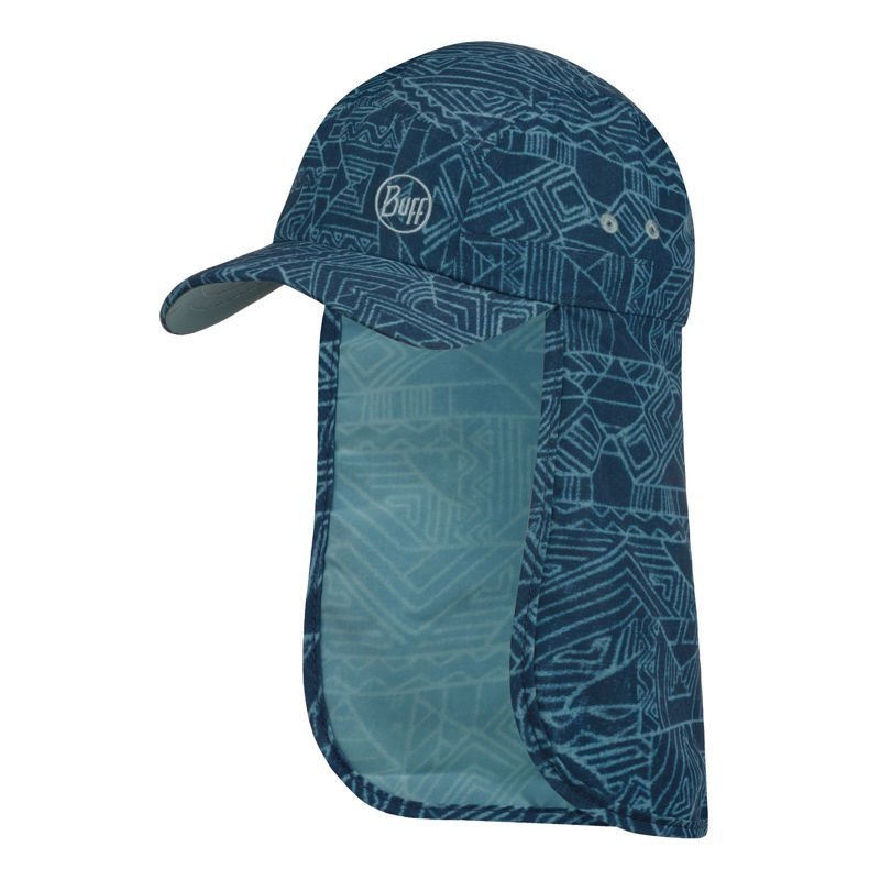 Czapka z daszkiem BUFF® SAHARA CAP KIDS KASAI NIGHT BLUE