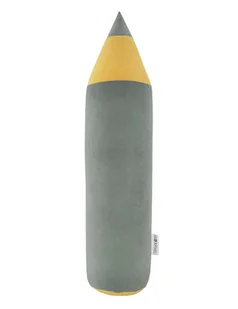 Poduszka Kredka Velvet KHAKI - Kołdry i poduszki dla dzieci - miniaturka - grafika 1
