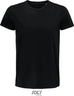 Koszule męskie - SOLs 03565 Koszula męska, Pioneer Men T-Shirt, Jersey 175 - Kolor: Głęboka czerń - Rozmiar: XS - miniaturka - grafika 1