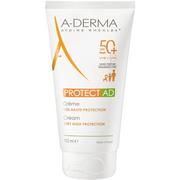 Kremy do twarzy z filtrem - A-Derma Creme Tres Haut Protection AD SPF50+ 150ml - miniaturka - grafika 1