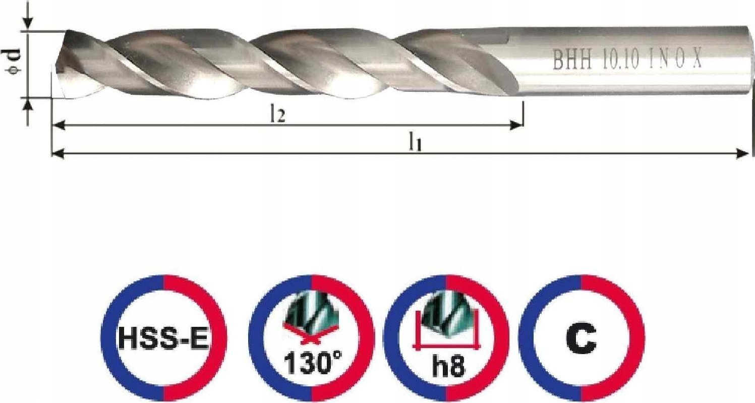 Ghring Wiertło Wiert�o 11,5 INOX RN szlif 142-94 HSS-E Co5