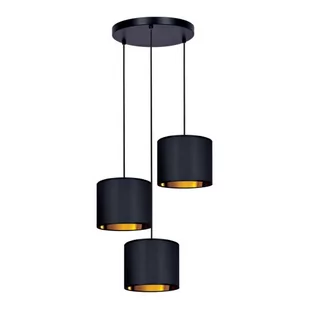 Auro lampa wisząca 3-punktowa czarna/złota K-4326 - Lampy sufitowe - miniaturka - grafika 1