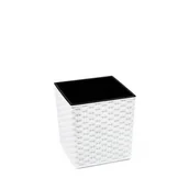 Donice - Doniczka JUKA 19 x 19 rattan biały Lamela - miniaturka - grafika 1