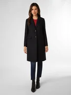 Płaszcze damskie - Tommy Hilfiger Płaszcz damski z dodatkiem kaszmiru Kobiety Wełna niebieski jednolity, 34 - miniaturka - grafika 1