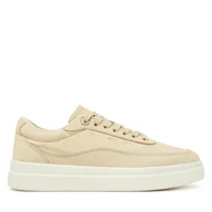 Sneakersy damskie - Sneakersy Tommy Hilfiger Modern Court Sneaker Nubuck FW0FW08462 Beżowy - miniaturka - grafika 1