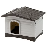 Sprzęt podróżny i transportery dla psów - Ferplast Buda Dla Psa Dogvilla 60, 58X48X44 Cm, Szara - miniaturka - grafika 1