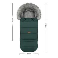 Śpiworki dla dzieci - ŚPIWOREK DO WÓZKA DZIECIĘCEGO/FOTELIK/SANKI, WODOSZCZELNY 115/85 CM ZIELONY - miniaturka - grafika 1