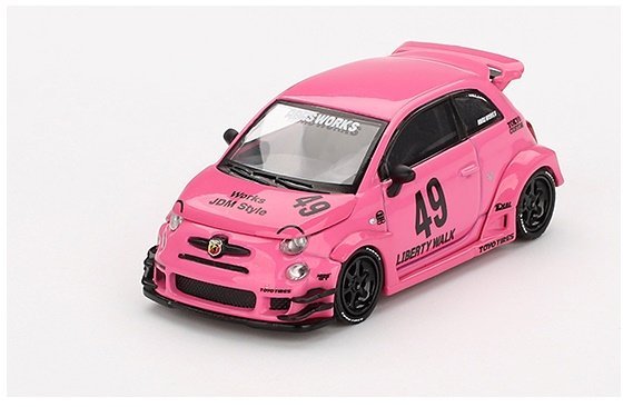 Mini Gt Abarth 595 Lb-Works X Abas Works Pink 1:64 00851-L