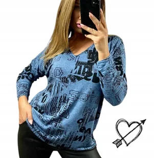 SWETER DAMSKI WISKOZA długi rękaw tunika jak jedwab luźny 50 52 5XL 6XL - Bluzki damskie SWETER DAMSKI WISKOZA długi rękaw tunika jak jedwab luźny 50 52 5XL 6XL - Bluzki damskie - miniaturka - grafika 1