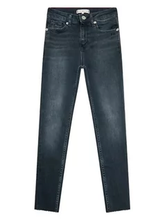 Spodnie i spodenki dla dziewczynek - Spodnie Tommy Hilfiger Sylvia Skinny Ebony jeansy dziewczęce-128 - grafika 1