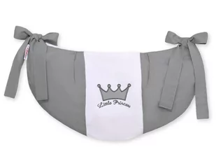 Przybornik- Torba Na Zabawki- Little Prince/Princess Antracyt - Organizery na łóżeczko - miniaturka - grafika 1