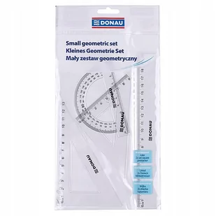 Zestaw geometryczny mały transparentny - Pedagogika i dydaktyka - miniaturka - grafika 1