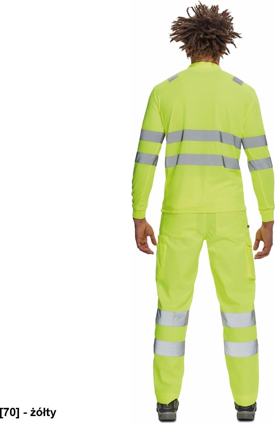 CERVA LUGO HV - polo z długim rękawem - żółty 3XL