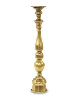 Świeczniki - Świecznik metalowy złoty duży 65cm 115951 - miniaturka - grafika 1