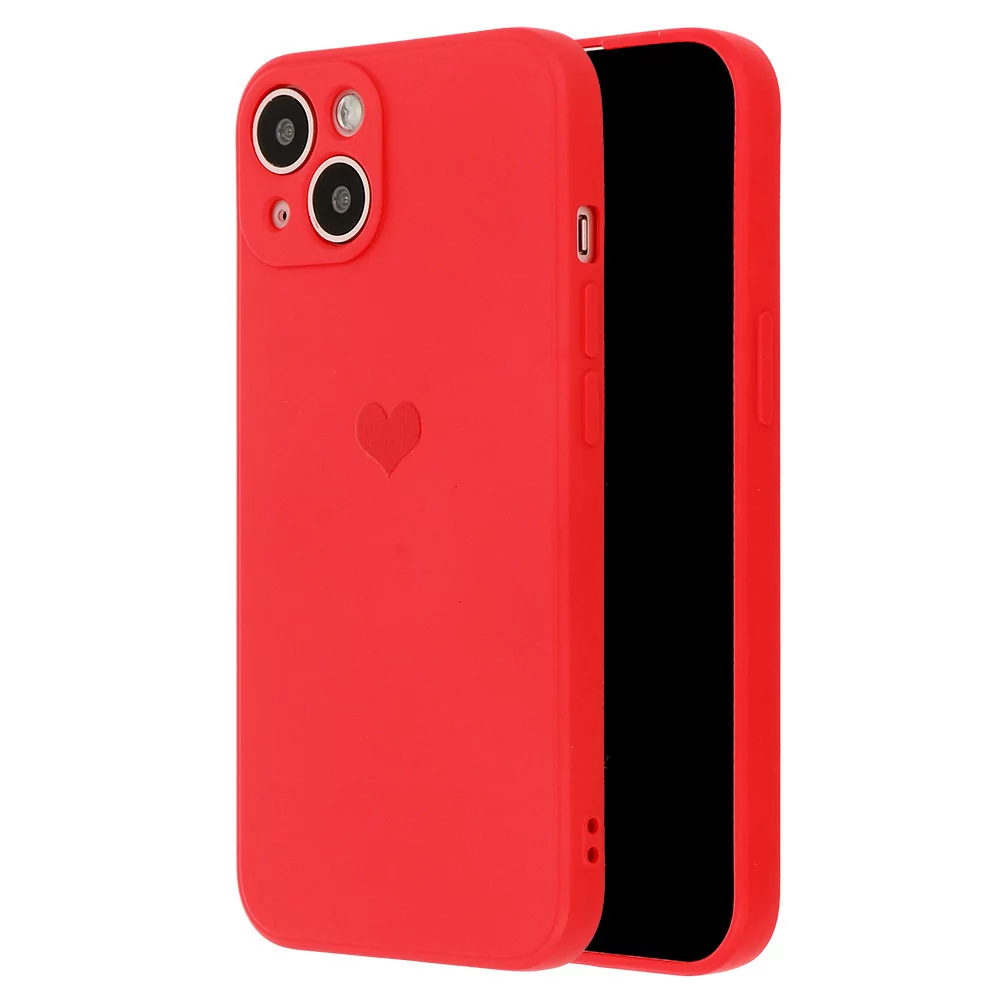 Vennus Silicone Heart Case do Samsung Galaxy S22+ Plus wzór 1 czerwony