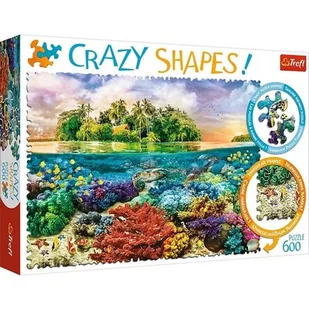 Trefl Puzzle 600 Crazy Shapes Tropikalna wyspa - Puzzle - miniaturka - grafika 1