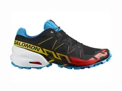 Buty trekkingowe męskie - Męskie buty do biegania Salomon  SPEEDCROSS 6 Black/White/Transcend Blue  UK 9,5 - miniaturka - grafika 1