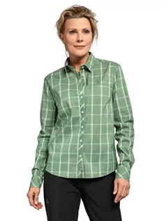 Bluzki damskie - Schöffel Koszula "Soela" w kolorze zielonym ze wzorem - grafika 1