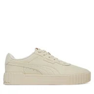 Sneakersy damskie - Sneakersy Puma Carina 3.0 SD 400721 03 Écru - miniaturka - grafika 1