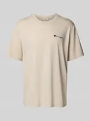 Koszulki męskie - T-shirt z okrągłym dekoltem i logo - miniaturka - grafika 1