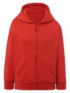 Bluzy dla dziewczynek - Bluza dziecięca rozpinana z kapturem czerwona z misiem Tup Tup r.110/116 - miniaturka - grafika 1