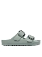 Klapki i japonki damskie - Birkenstock Klapki Arizona Stealth Buckle 1031301 Zielony - miniaturka - grafika 1