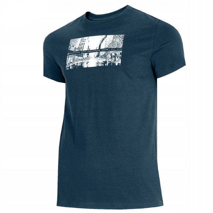 T-SHIRT MĘSKI 4F H4L21-TSM025 DENIM-M