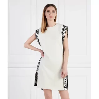 Sukienki - Karl Lagerfeld Sukienka | z dodatkiem wełny - grafika 1