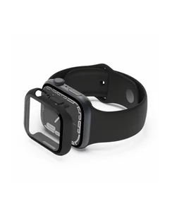 Belkin Osłona ScreenForce TemperedCurve 2 in 1 360 Anti-Microbial Series 7/SE/6/5/4, czarna 40/41 mm - Akcesoria do smartwatchy - miniaturka - grafika 1