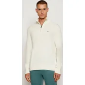 Swetry męskie - Tommy Hilfiger Sweter ZIP MOCK | Regular Fit | z dodatkiem kaszmiru - miniaturka - grafika 1