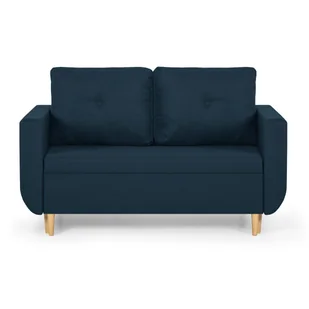 Sofa kanapa 2 os z funkcją spania DORO granatowa - Sofy i kanapy - miniaturka - grafika 1