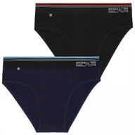 Majtki męskie - 2X SLIPY MAJTKI MĘSKIE BAWEŁNIANE ZESTAW KOMPLET WYGODNE SLIPKI MORAJ 3XL - miniaturka - grafika 1