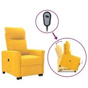 Fotele - Lumarko Podnoszony fotel rozkładany, żółty, tkanina! - miniaturka - grafika 1