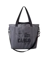 Torby i wózki na zakupy - Torba CLASSIC grey LARGE Life is a Wave edition - miniaturka - grafika 1