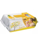 Chusteczki nawilżane - Sleepy Baby Wet Wipes Lemon 120 szt. – chusteczki nawilżane dla dzieci, zapach cytrynowy, z Turcji - miniaturka - grafika 1