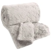 Koce - Koc EUROFIRANY D91 Nancy 170 x 210 cm Srebrny - miniaturka - grafika 1