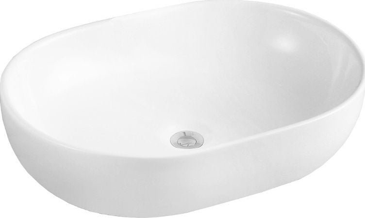 Umywalka Mexen Viki nablatowa 48 x 35 cm biała 21054800